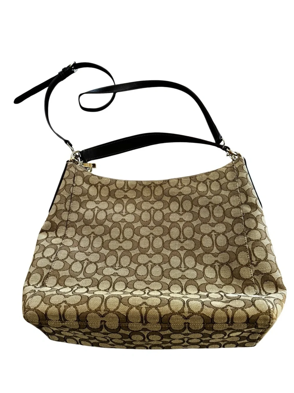 Coach Outlined Signature Celeste Convertible Hobo Bag